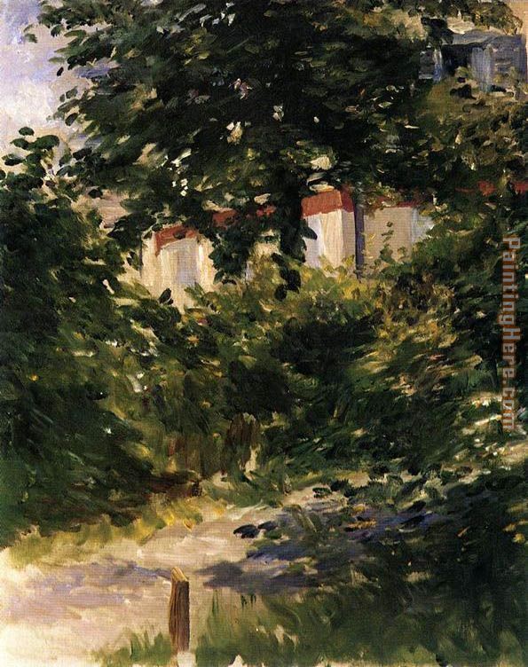 A Path in the Garden at Rueil painting - Edouard Manet A Path in the Garden at Rueil art painting